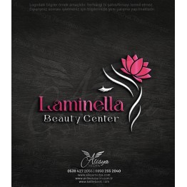 Saç Kesim, Lotus Çiçeği Pembe Renk Logo Tasarımı - Güzellik Merkezi, Estetik, Bakım, Makyaj Kuaför Logo Örneği